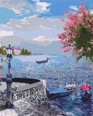 Картина за номерами "Старовинний сад біля моря 2" Brushme 40x50 см tvo0008926 (2043053)
