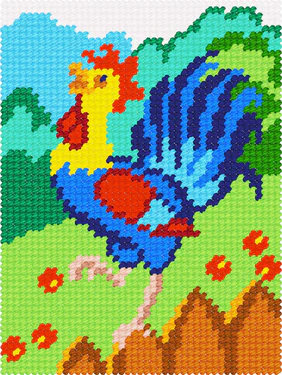 Вишивка напівхрестиком 15×20 см «Півник», «Bambini», X-2279 (2056053)