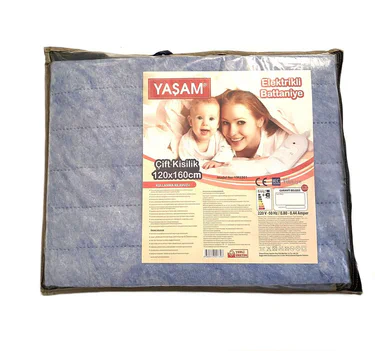 Електричне двоспальне простирадло YASAM 120х160 см Блакитний (YM2301-03) (2061253)