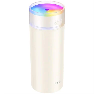 Аккумуляторный увлажнитель воздуха Hoco HX32 500 мл, RGB подсветка, 1800 mAh, бежевый (2105341)