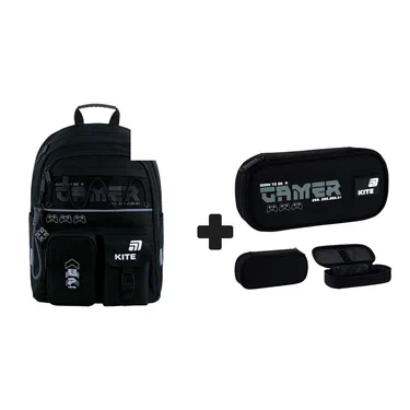 Набір шкільний рюкзак + пенал Kite Education Gamer (K26-584M-5К1) (2151253)