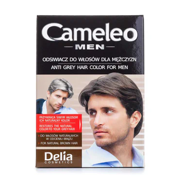 Антиседин для волос Delia Cameleo Men Anti Grey Hair Color для шатенов, 42 мл
