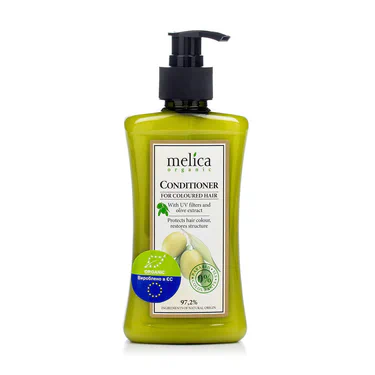 Бальзам-кондиционер Melica Organic for Coloured Hair Conditioner для окрашенных волос с УФ-фильтрами и экстрактом оливы, 300 мл