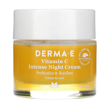 Интенсивный ночной крем для лица Derma E Intense Night Cream Vitamin С с пробиотиками и чаем ройбуш