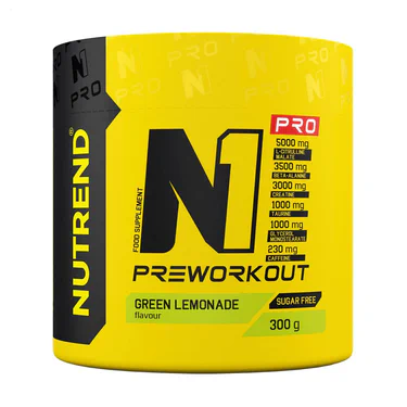 Предтренировочный комплекс Nutrend N1 Pro Preworkout, в порошке, 300 г