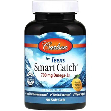 Омега 3 Carlson Labs Teens Smart Catch 90 Soft Gels (920053)