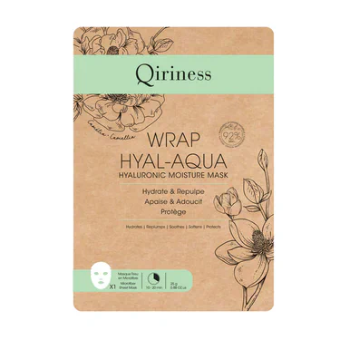 Увлажняющая и омолаживающая гиалуроновая маска для лица Qiriness Wrap Hyal-Aqua Hyaluronic Moisture Mask, 25 г