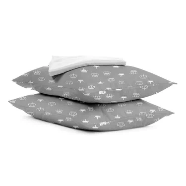 Набір наволочки і простирадло CROWN GREY WHITE COSAS (4822052027950) (937853)