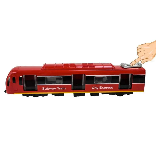 Детский игровой поезд 731-27K(Red) красный, светится, 23х4х5 см (1699341)