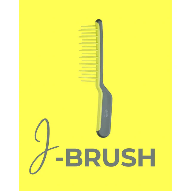 Гребінець для волосся Janeke J-Brush лаймовий, 23*7 см (SP506LIM)