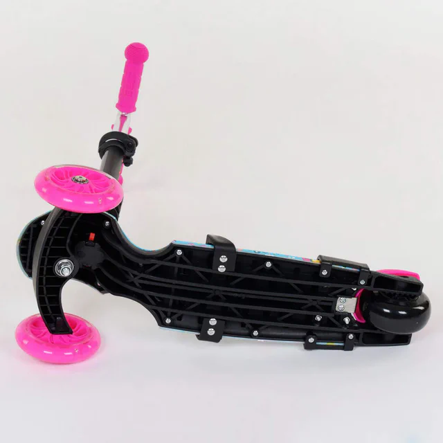 Самокат 5в1 Best Scooter (PU колеса з підсвічуванням) Абстракція Multicolor (84217) (2135896)