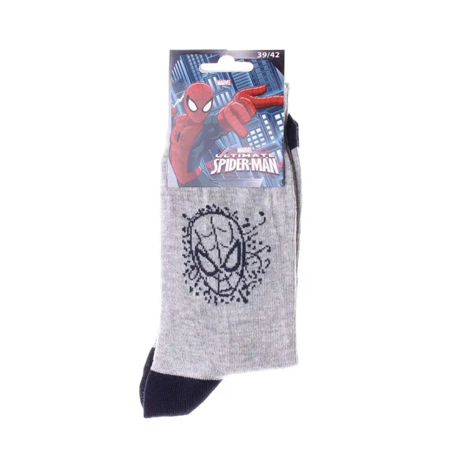 Шкарпетки SPIDER MAN хлопок 39-42 светло-серый (714898) (2144045)