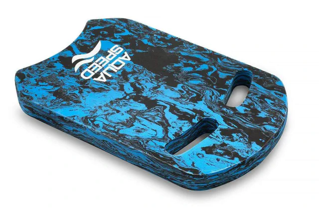 Доска для плавания AQUA SPEED EVA 43х28х3 6 см синяя черная (719605) (2145371)