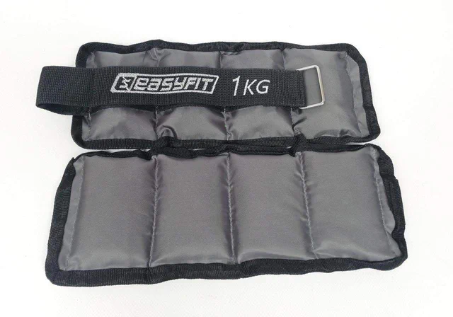 Утяжелители для ног и рук с металлом EasyFit Metal 1 кг (пара) (2150672)