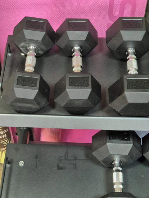 Гексагональний гантельний ряд Fitnessport FF 51D2C-22/50kg (15 пар) 1080 кг (2154080)