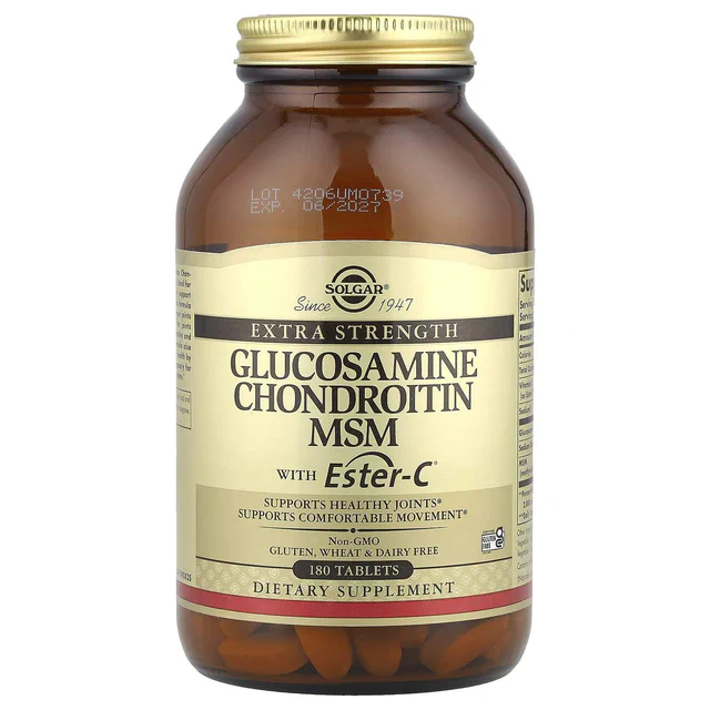 Глюкозамин, хондроитин, метилсульфонилметан с Эстер-C, Glucosamine Chondroitin MSM With Ester-C Solg Solgar vit0002934 (2154189)