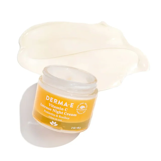 Уцінка! Інтенсивний нічний крем для обличчя Derma E Intense Night Cream Vitamin з пробіотиками та чаєм ройбуш, 56 г