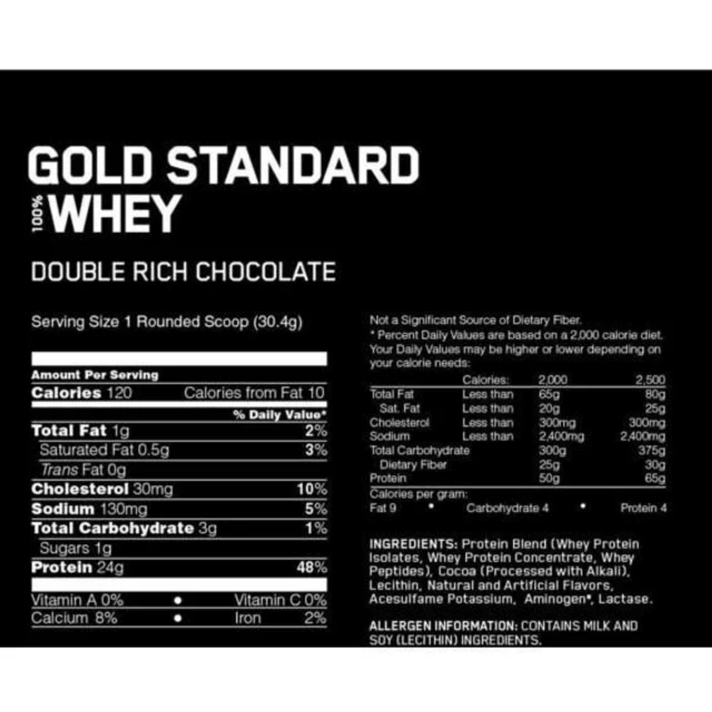 Протеїн Optimum Nutrition 100% Whey Gold Standard 4540 g /146 servings/ Double Rich Chocolate (924609)